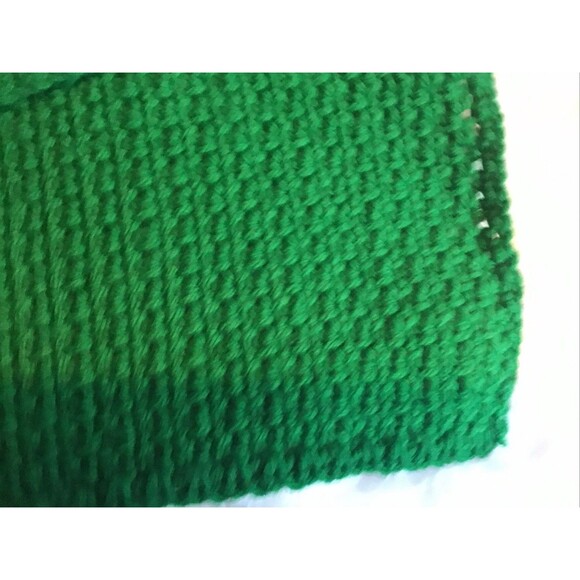 Handmade Emerald Green Scarf Neck Warmer Crochet Unisex - Picture 2 of 4